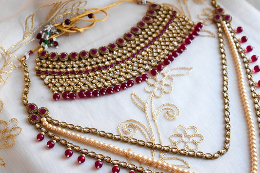 Sonia Full 6-piece Bridal Set - Plum