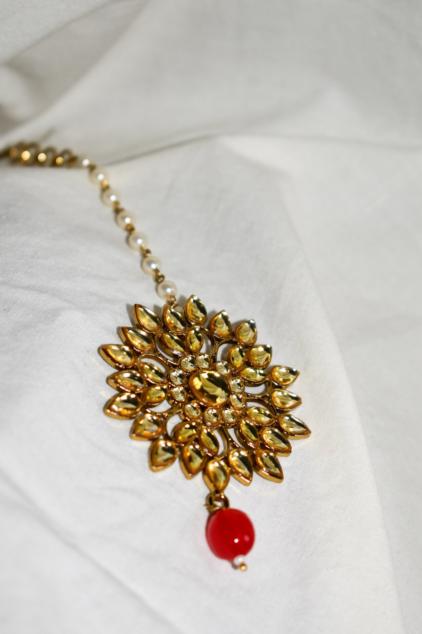 ‘Keep It Cute’ Kundan Tikka - Red