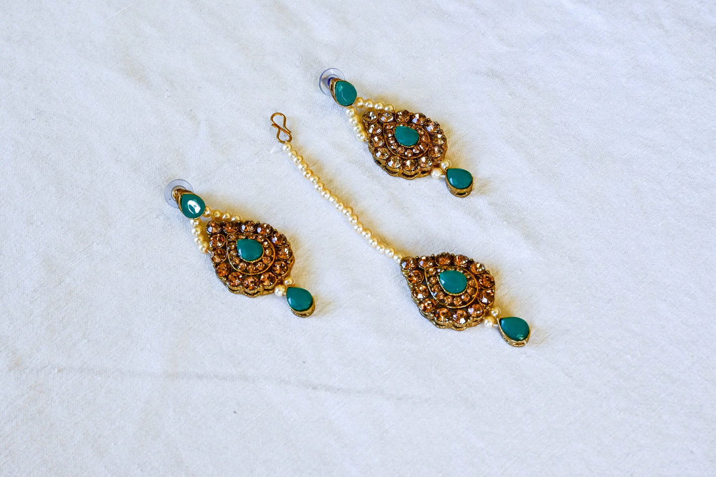 ‘Raya’ Tikka Set - Dark Green