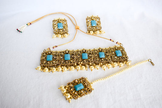 ‘Sahiba’ Choker Set - Blue