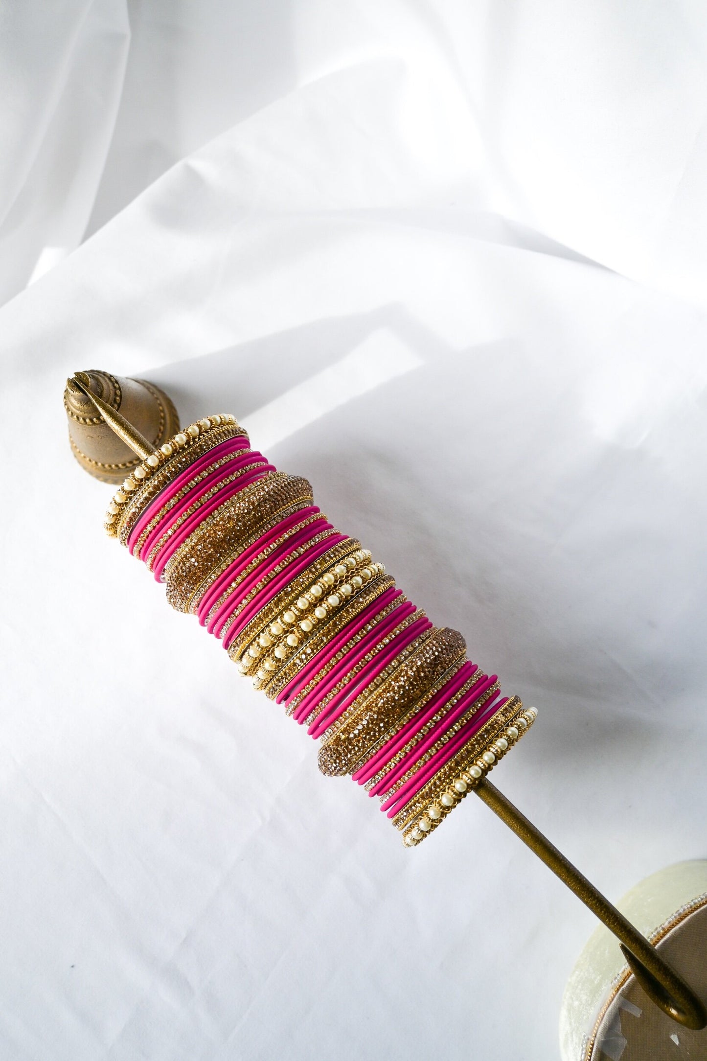 ‘Hermosa’ Bangle Set - Hot Pink