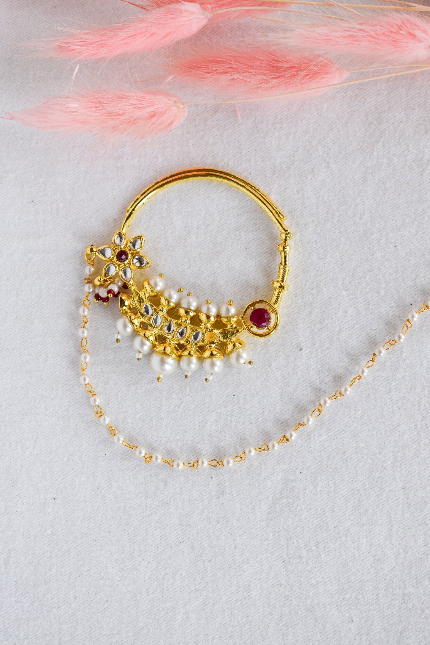 ‘Kundan Queen’ Clip-On Nose Ring