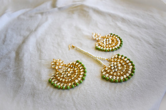 ‘Lime Green Queen’ Tikka Set