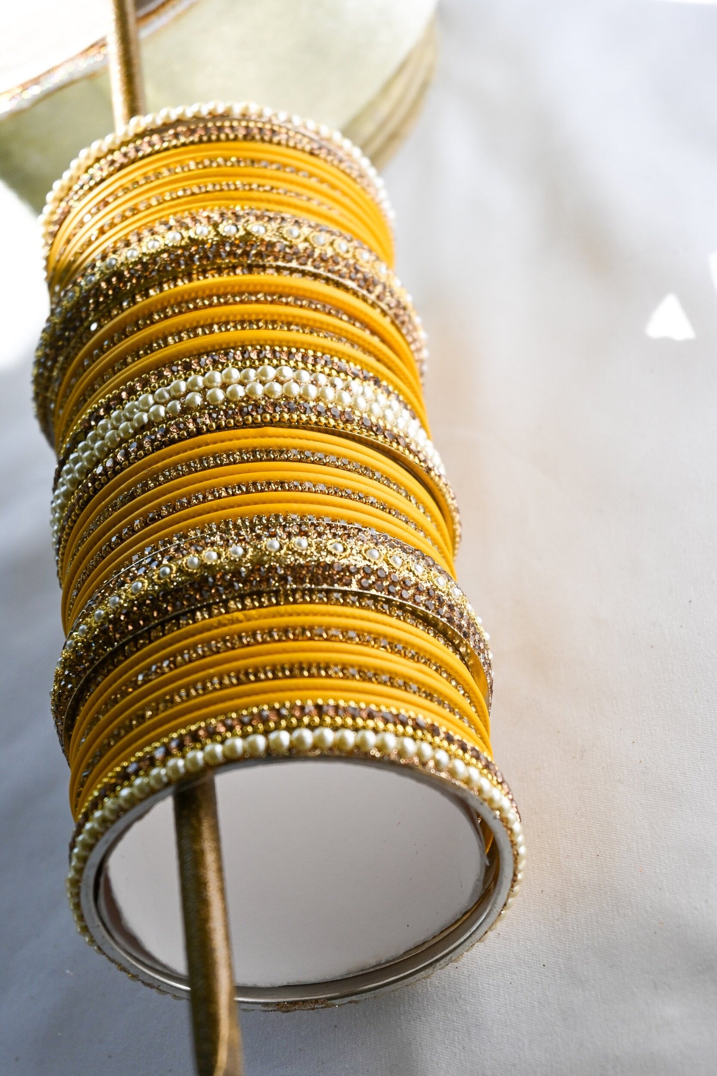 ‘Stargazing’ Bangle Set - Canary Yellow