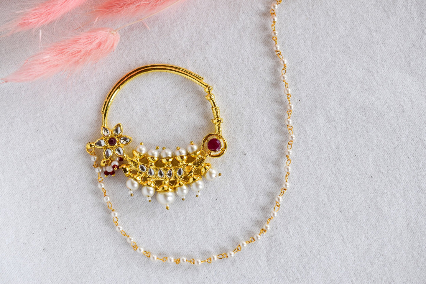 ‘Kundan Queen’ Clip-On Nose Ring