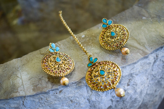 ‘Dolled Up’ Tikka Set - Baby Blue