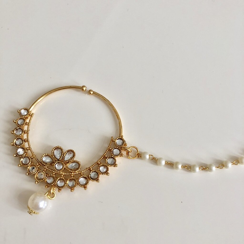'Preet' Kundan Nose Ring