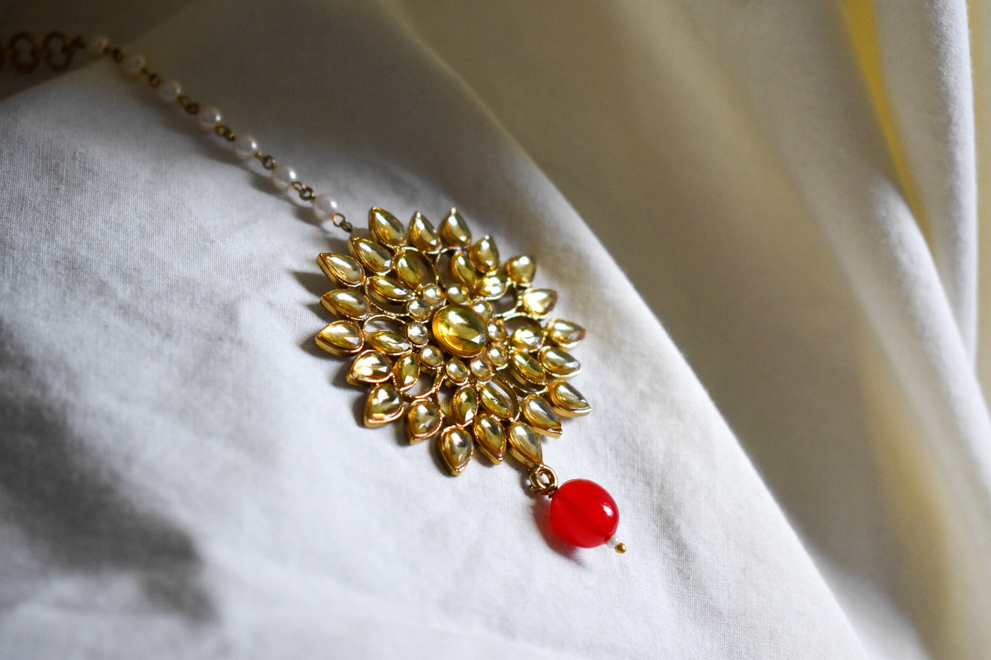 ‘Keep It Cute’ Kundan Tikka - Red