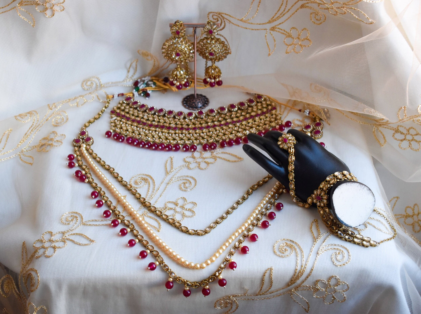 Sonia Full 6-piece Bridal Set - Plum