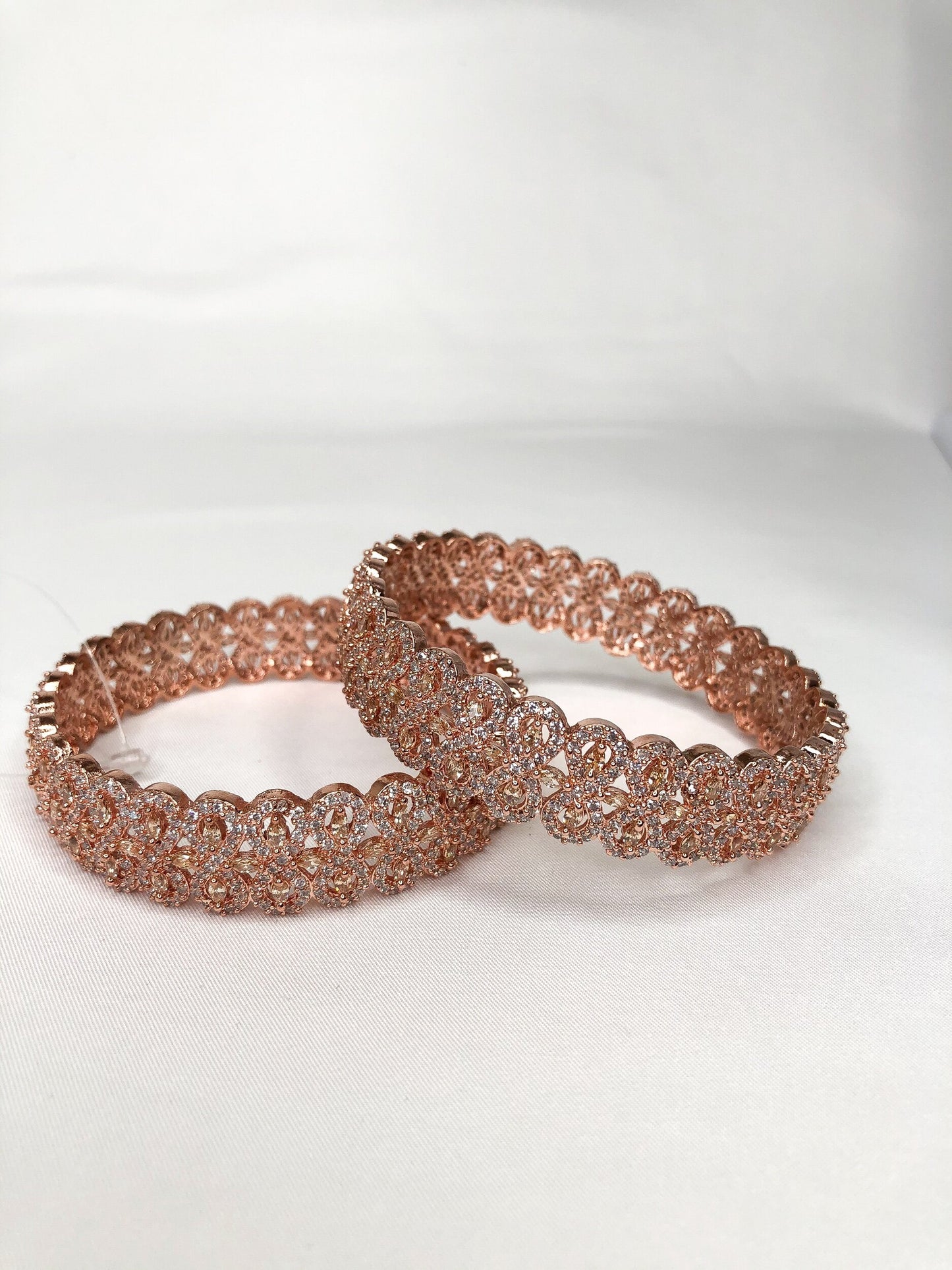 Rose Gold Dynamite Bangle Pair