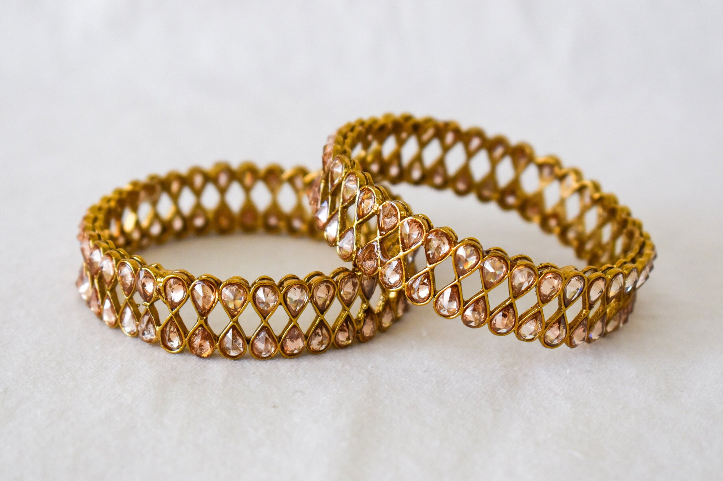 ‘A Golden Statement’ Polki Bangles