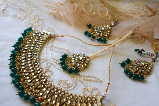 ‘Gardenia’ Full Set - Emerald Green