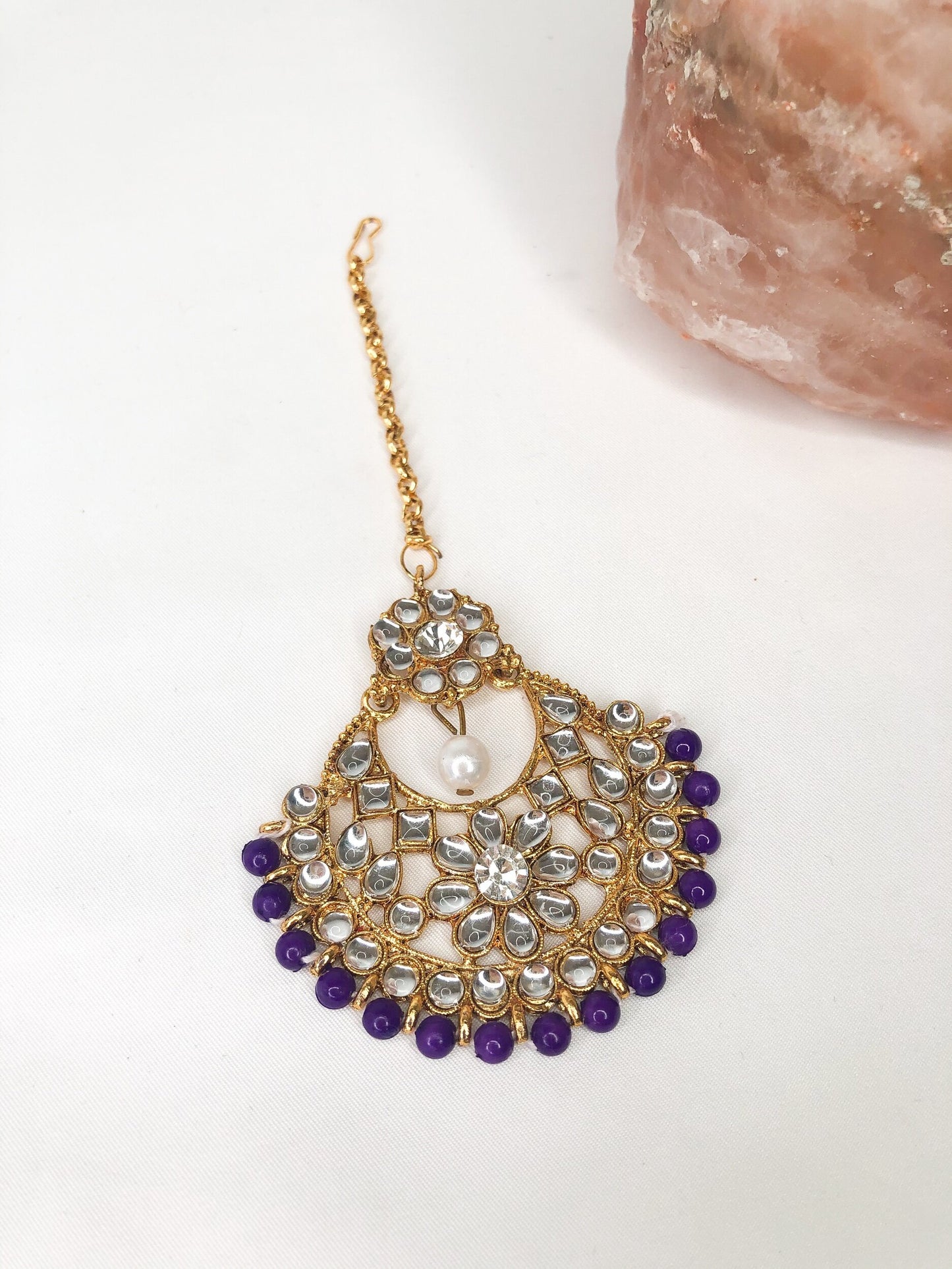 Deep Purple Kundan Tikka