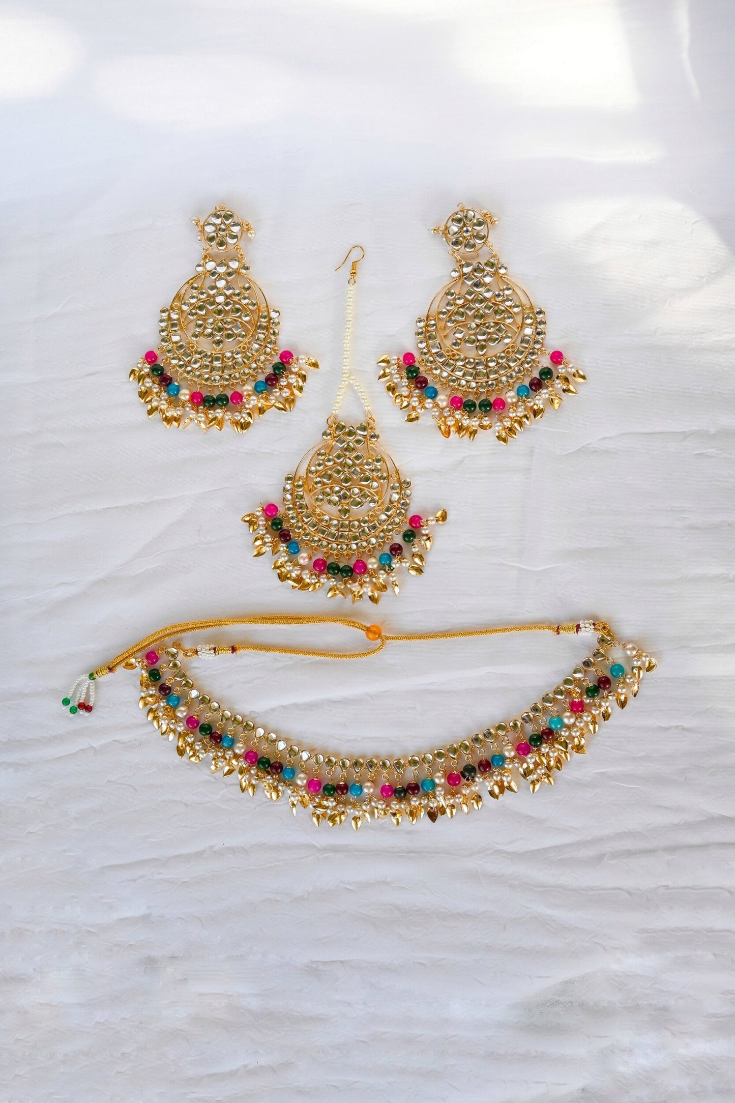 ‘Kiran’ Pippal Patti Necklace Set