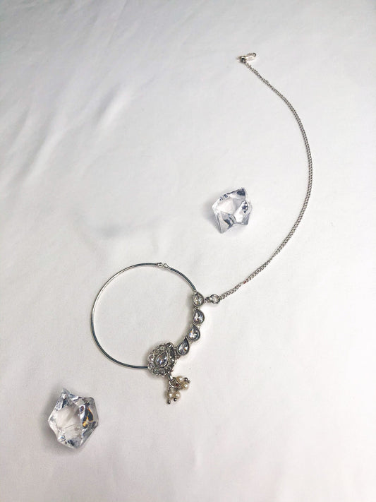 ‘Let It Shine’ Silver Clip-On Nath