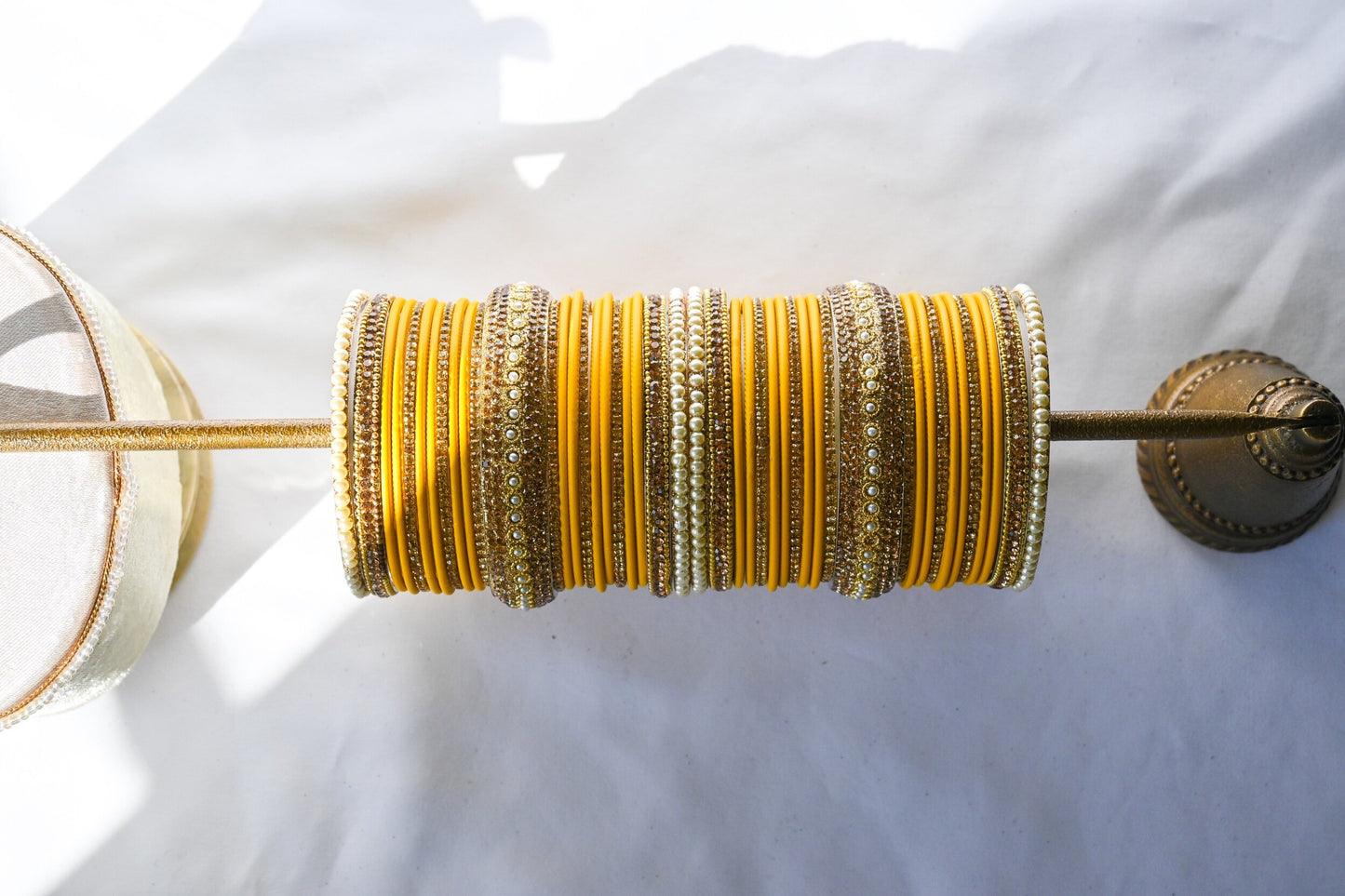 ‘Stargazing’ Bangle Set - Canary Yellow