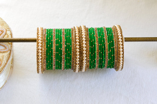 ‘Dream’ Bangle Set - Green