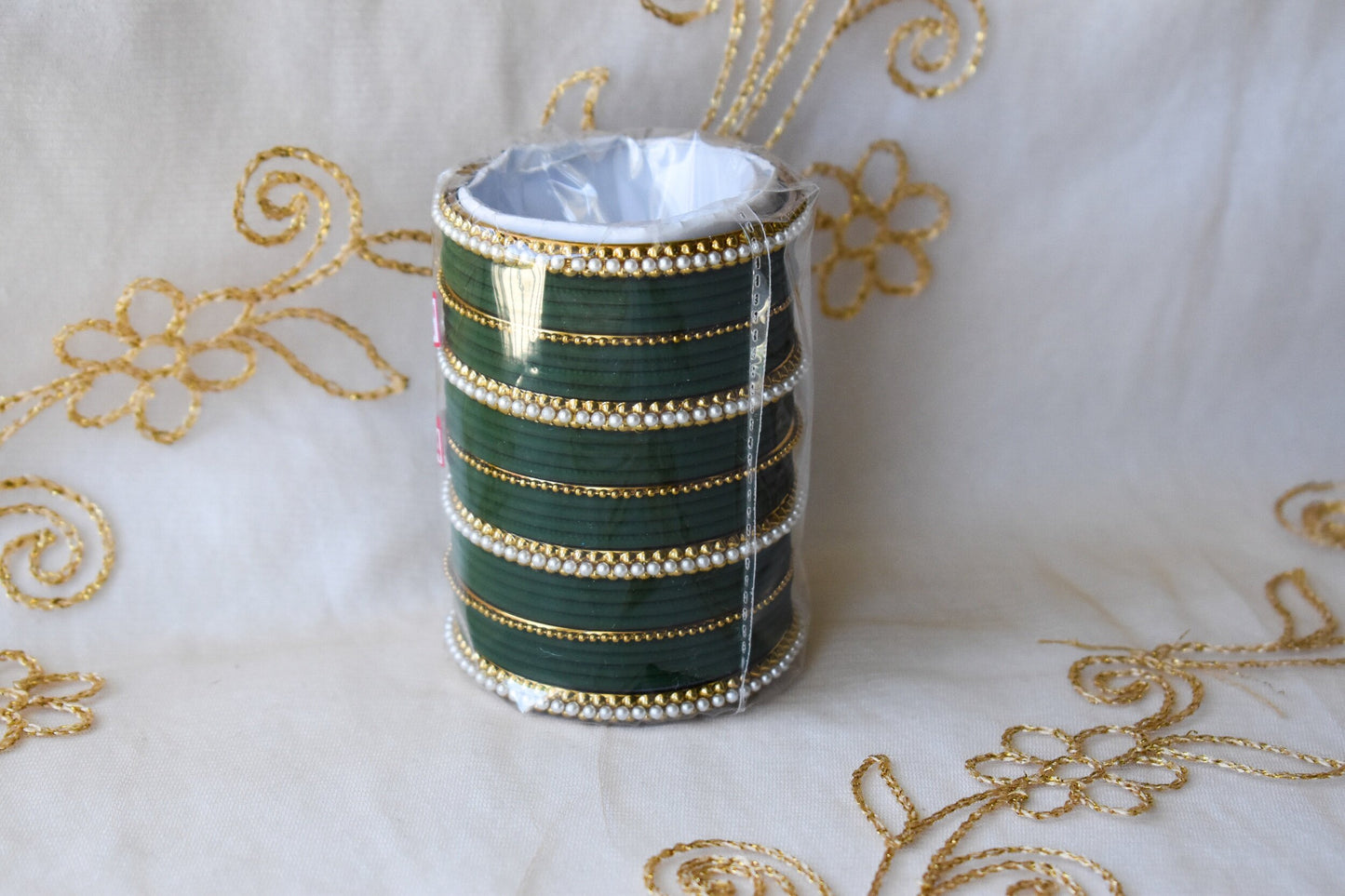 ‘Forest Green’ Bangle Set