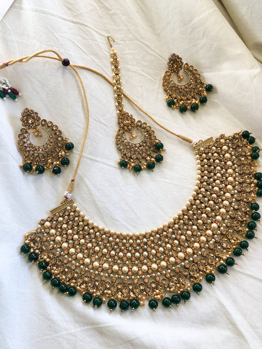 ‘Rosa’ Full Set - Emerald Green