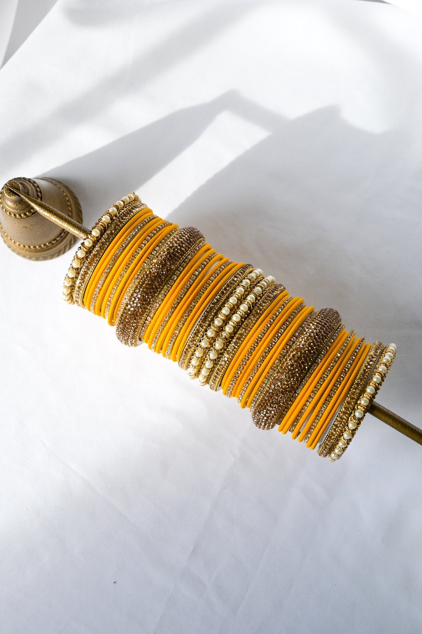 ‘Hermosa’ Bangle Set - Mango