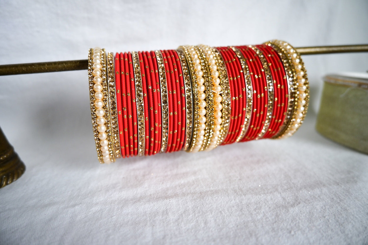 ‘Dream’ Bangle Set - Red