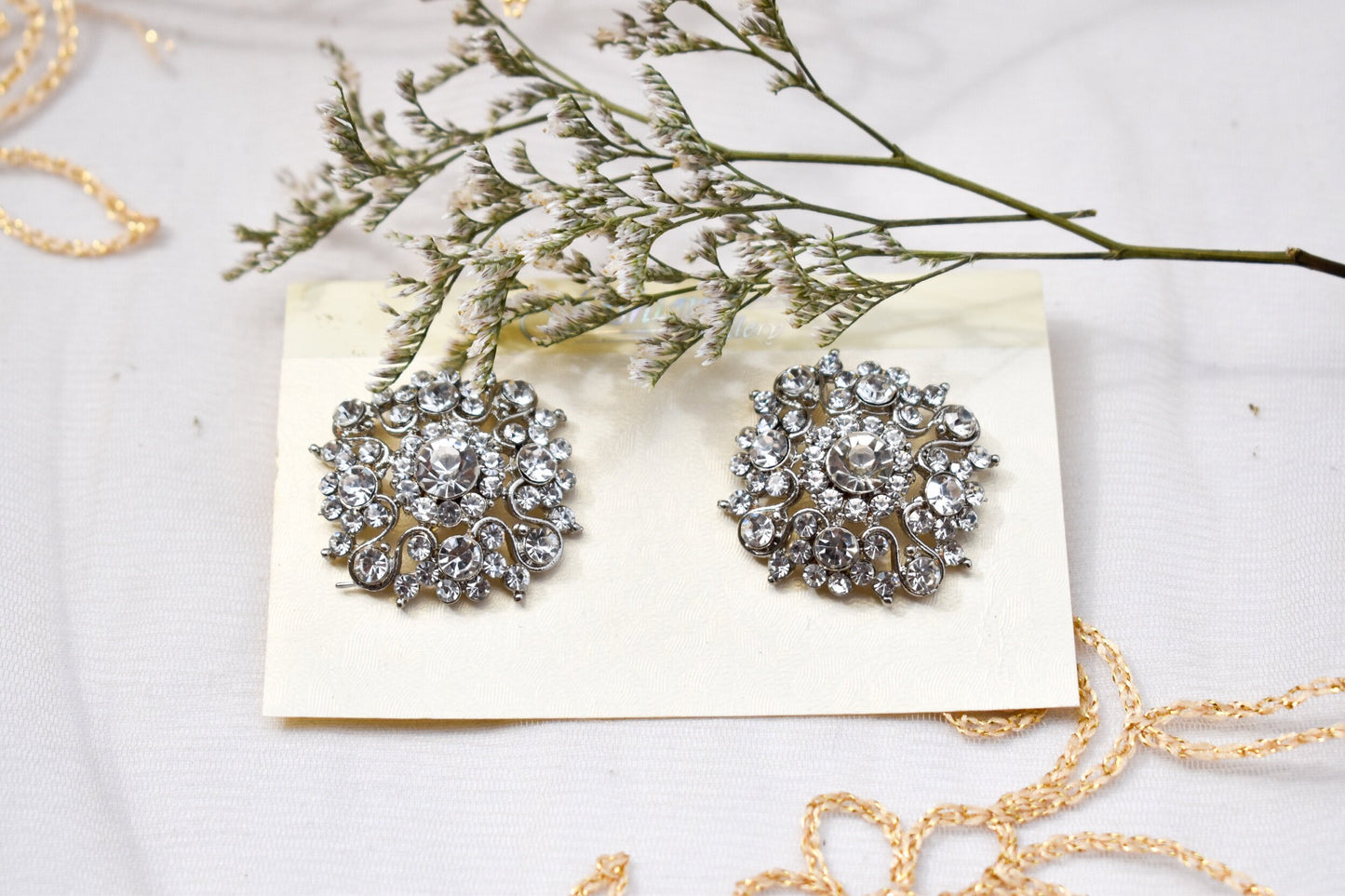 ‘Elsa’ Stud Earrings - Silver