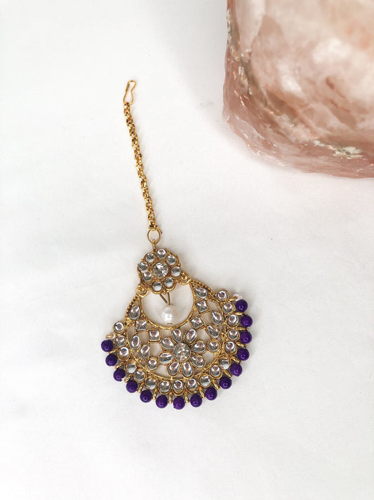 Deep Purple Kundan Tikka