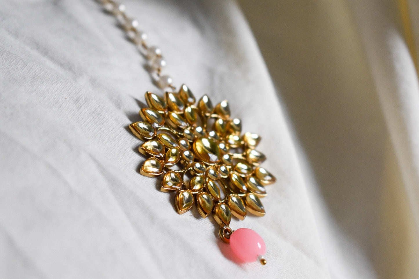 ‘Keep It Cute’ Kundan Tikka - Pink