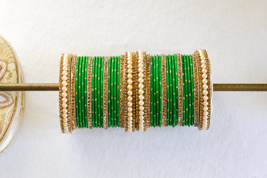 ‘Dream’ Bangle Set - Green