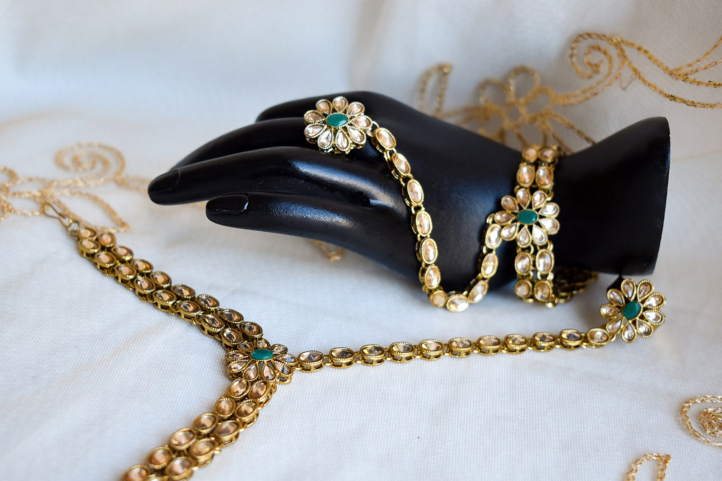 Sonia Full 6-Piece Bridal Set - Green