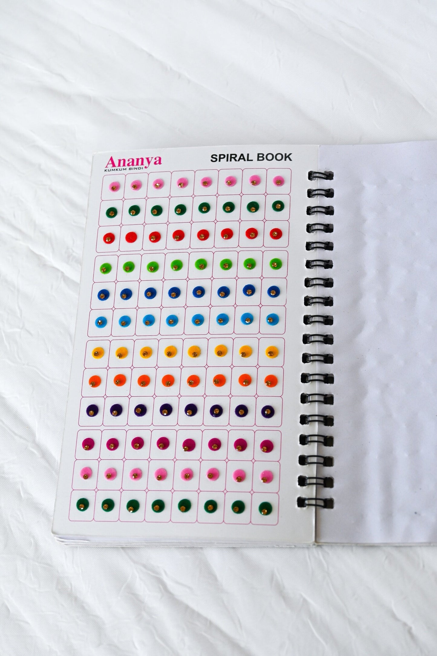 960 Bindis Book - Velvet with Rhinestone