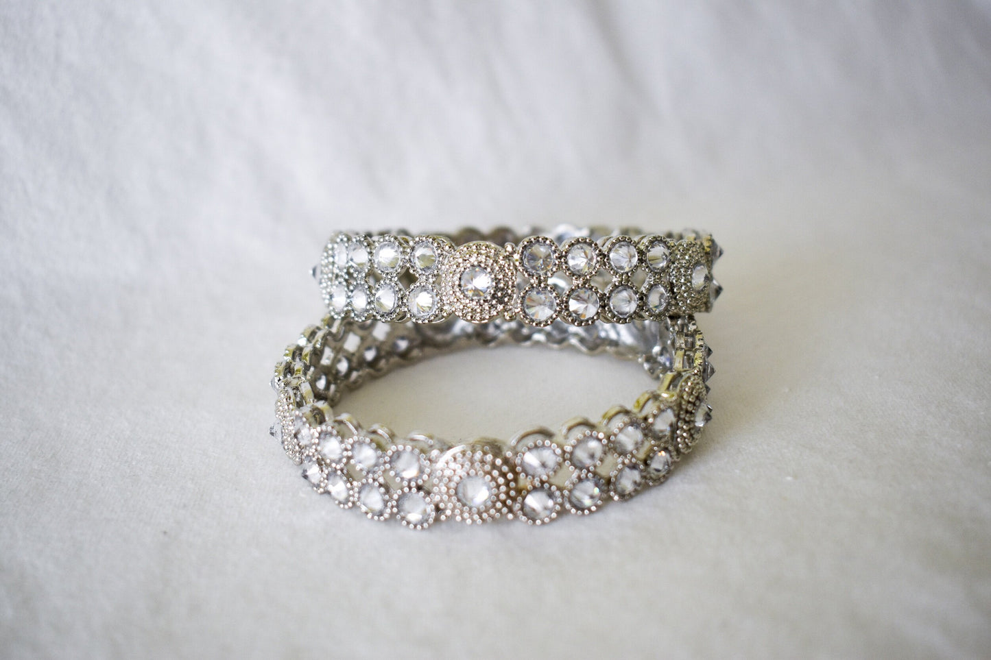 ‘Vintage Charm’ Silver Bangles