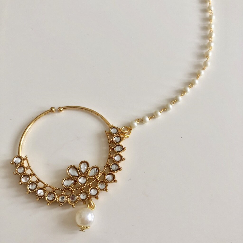 'Preet' Kundan Nose Ring