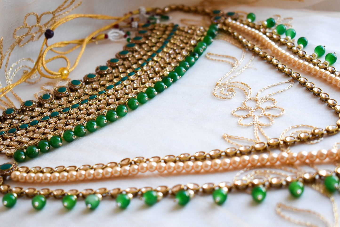 Sonia Full 6-Piece Bridal Set - Green