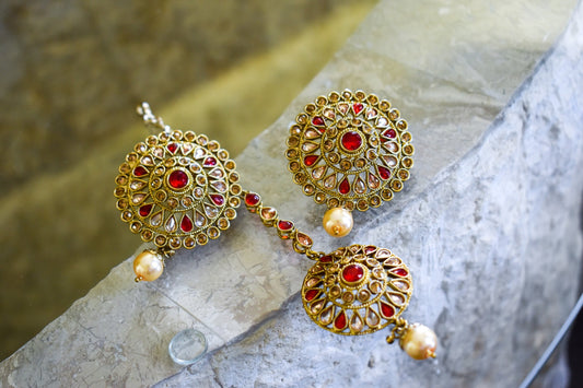 ‘Sugar Beat’ Tikka Set - Red