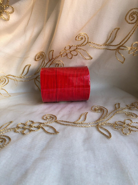 ‘Red’ Plain Bangle Pack