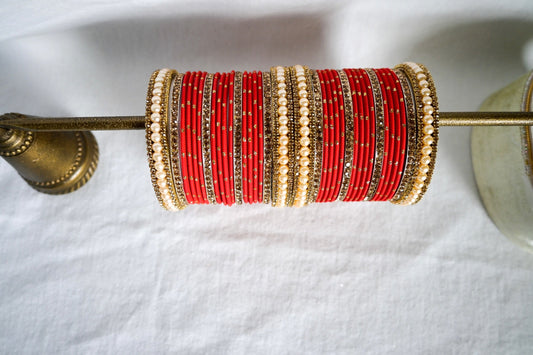 ‘Dream’ Bangle Set - Red