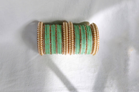 ‘Dream’ Bangle Set - Cool Mint