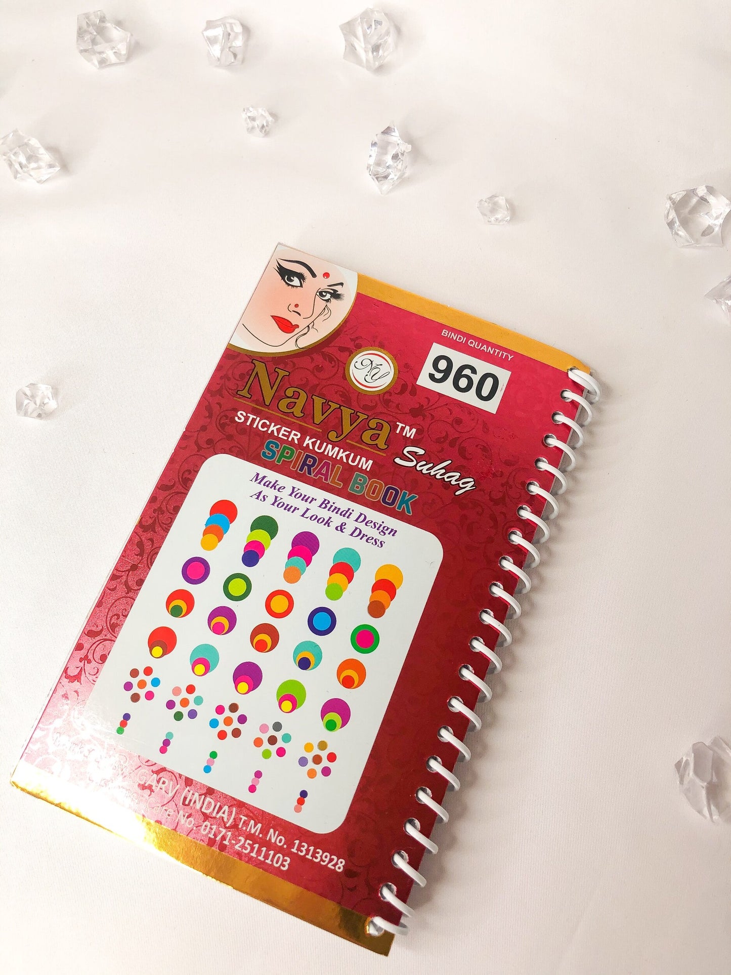 960 Assorted Velvet Bindi Book