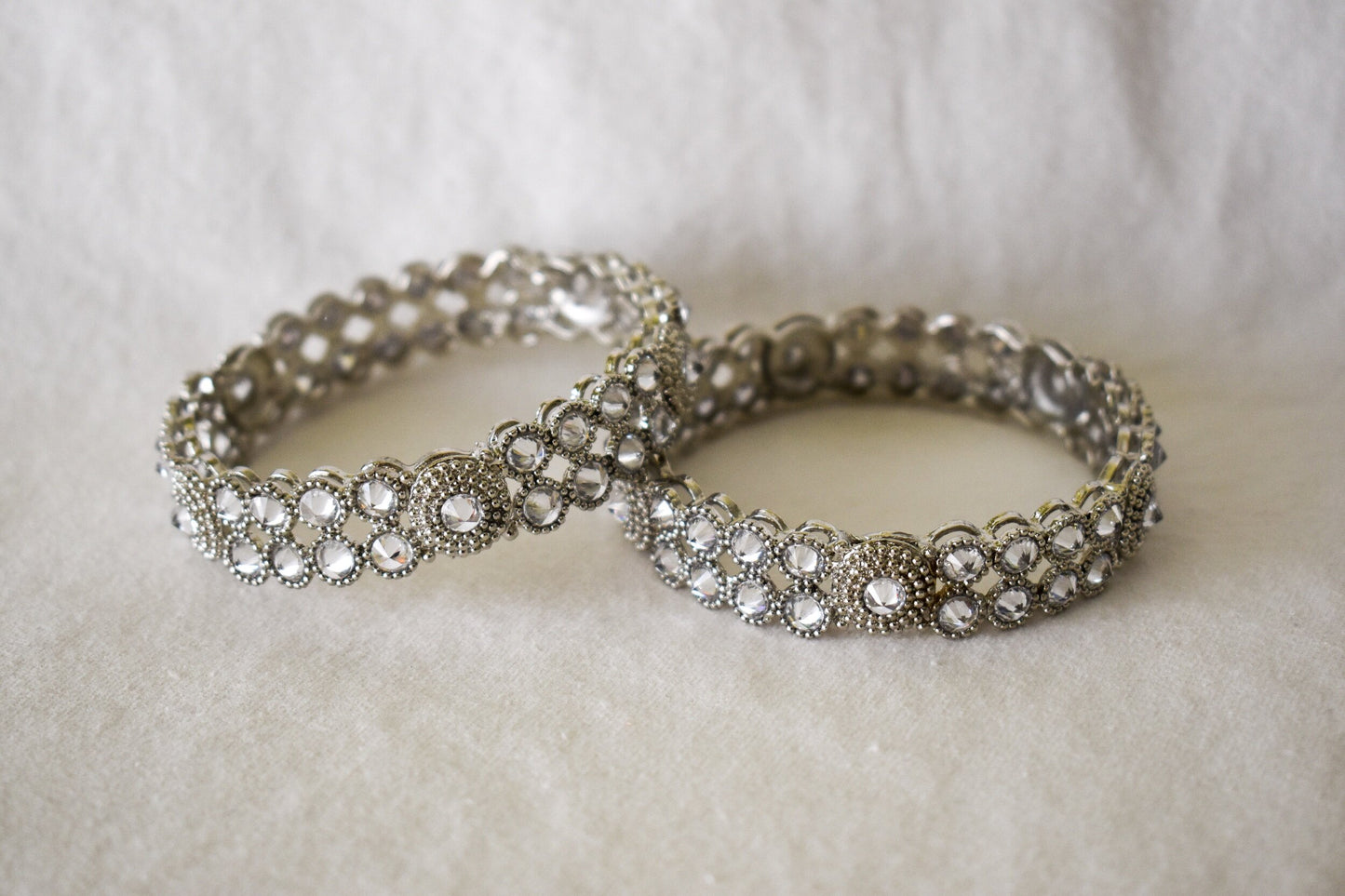 ‘Vintage Charm’ Silver Bangles