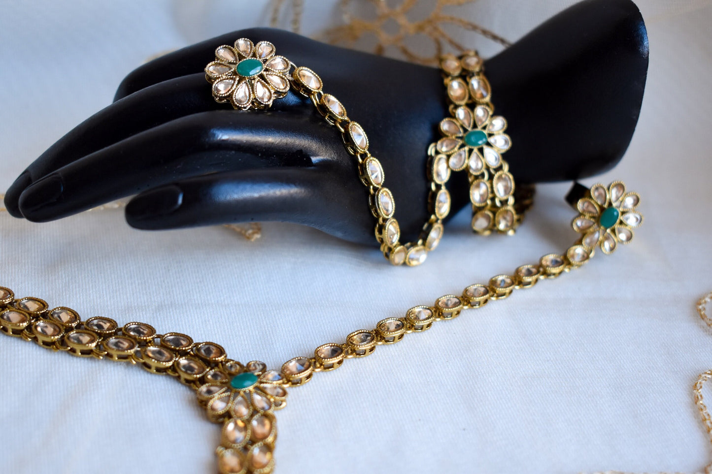 Sonia Full 6-Piece Bridal Set - Green