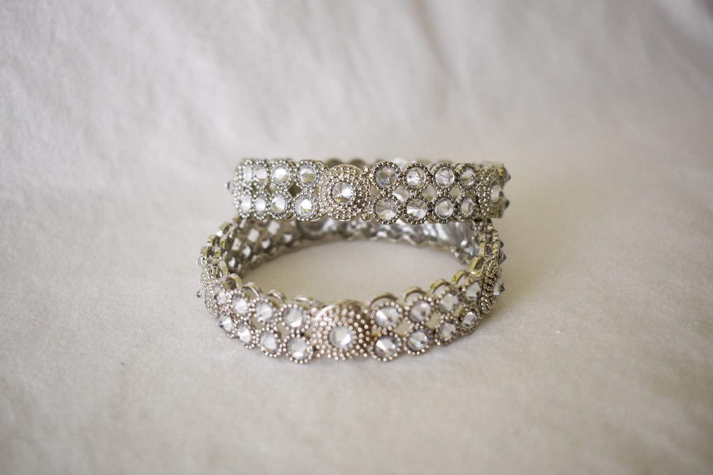 ‘Vintage Charm’ Silver Bangles