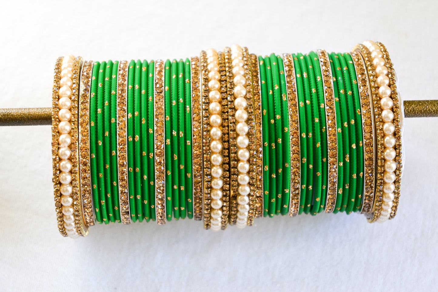 ‘Dream’ Bangle Set - Green