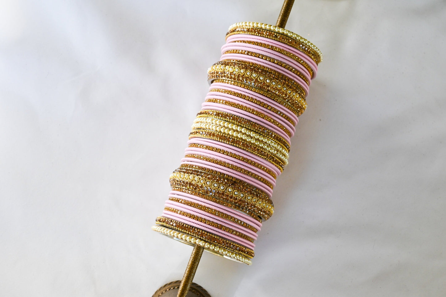 ‘Stargazing’ Bangle Set - Lace Pink