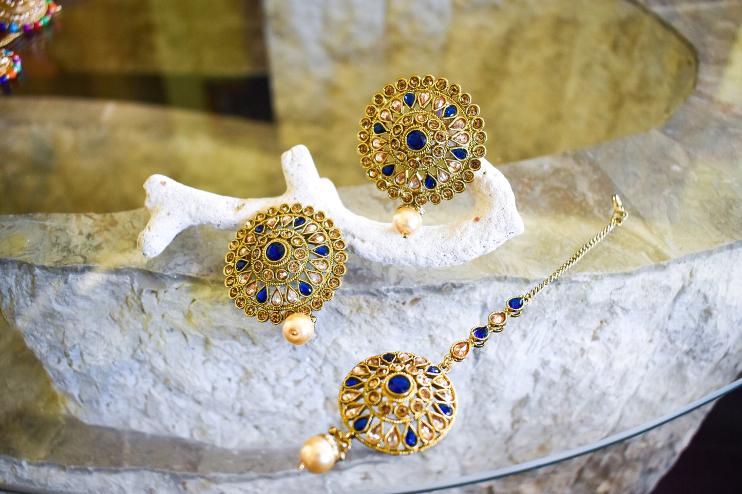 ‘Sugar Beat’ Tikka Set - Dark Blue