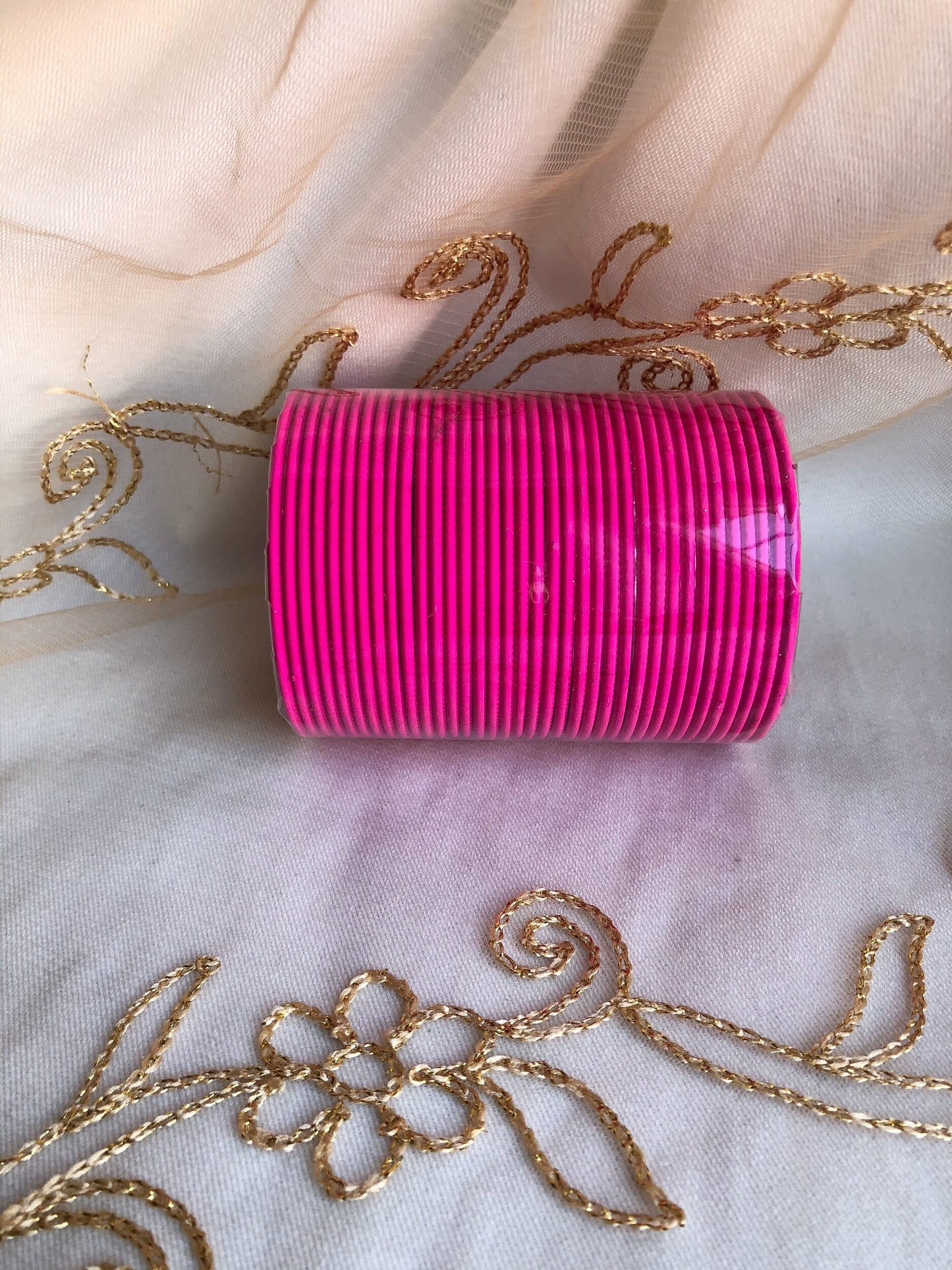 Matte ‘Hot Pink’ Bangle Pack