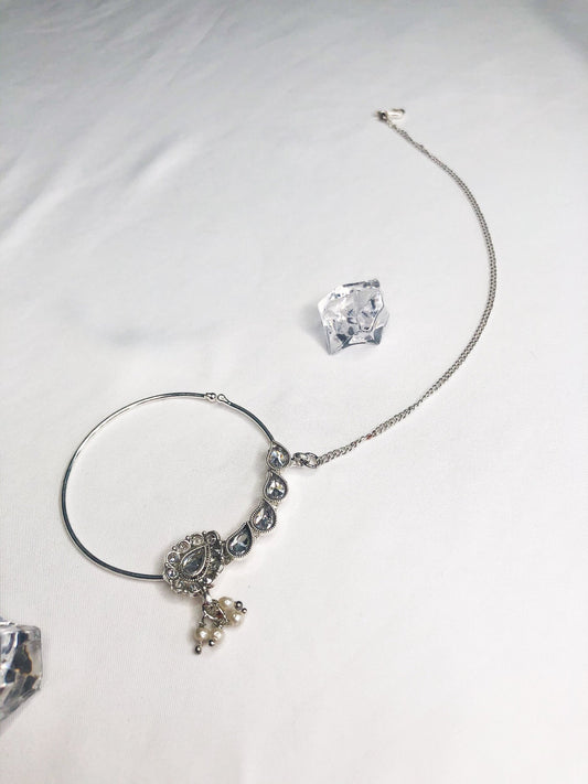 ‘Let It Shine’ Silver Clip-On Nath