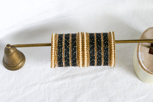 ‘Dream’ Bangle Set - Black