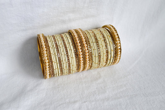 ‘Dream’ Bangle Set - Cream