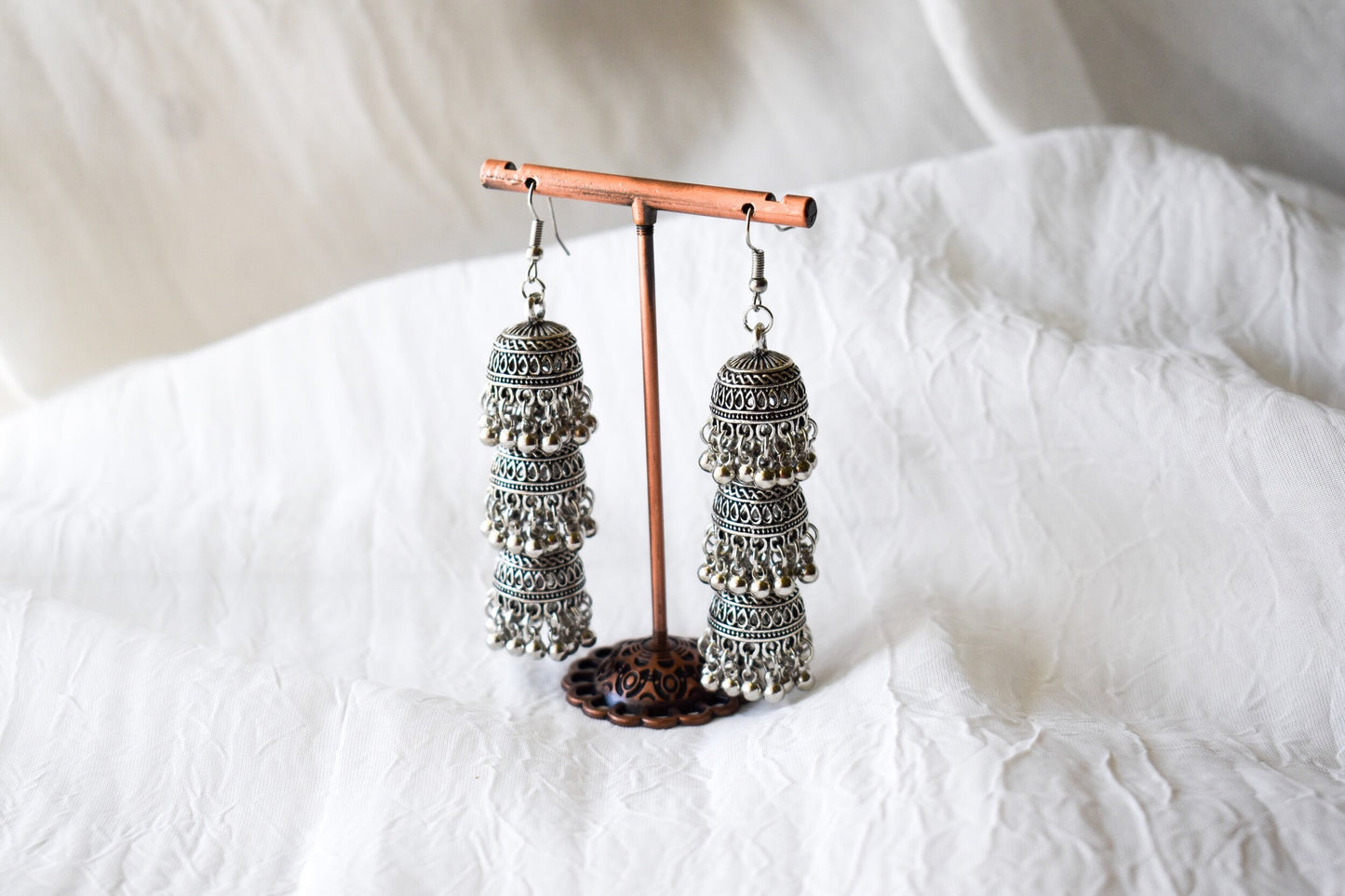 ‘Akshara’ Oxidized Earrings